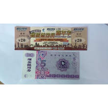 Custom security voucher anti-counterfeiting coupon scratch off tickets with invisible pattern